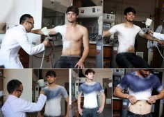 Gives a whole new meaning to "painted on" - Sustainable Spray-On Clothing Technology Turns Into Fabric Instantly