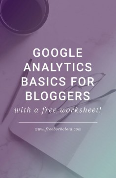 Google Analytics Basics  for Bloggers by Fran