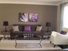 gray and purple living rooms ideas | Grey & Purple Modern Living - Living Room Designs - Decorating Ideas ...