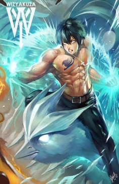 Gray Fullbuster and Articuno   Pokemon and Fairy Tail by Wizyakuza