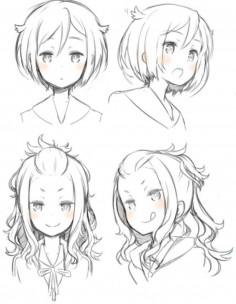 hair styles, and faces and such