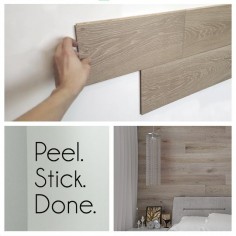 Hardwood Bargains Peel-and-stick REAL wood paneling - Easy, affordable DIY to transform your home