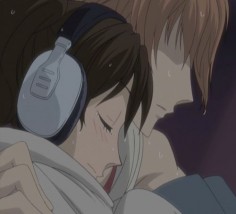 Haruhi Fujioka and Hikaru Hitachiin. I loooovvvvveeeee this episode!! Especially this scene!! So sweet!