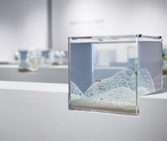 Haruka Misawa of Misawa Design Institution explores the unique environmental variation between air and water through a series of 3D printed aqua-sculptures, known as Waterscapes. The Japanese designer has created artistic aquariums lined with naturally inspired elements which were printed using the latest technology. The collection takes inspirational cues from the traditional water gardens and underwater arrangements made popular in Japanese culture, but introduces a modern take on the 