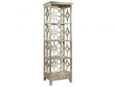 Hekman Accents Silver Metal Leaf Moroccan Etagere