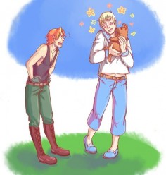 Hetalia - Germany and Italy switch personalities xD **Honey Bunches of Nope**
