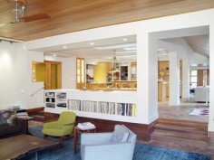 Hill Section Home - contemporary - living room - burlington - Birdseye Design