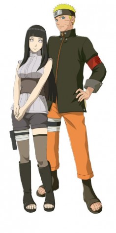 Hinata Hyuga and Naruto Uzumaki in game that takes elements from Naruto The Last movie