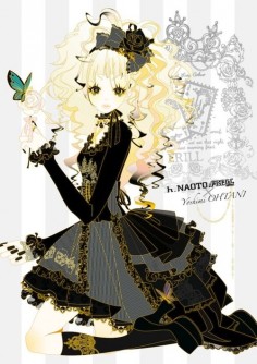  black and gold dress #gothic #lolita