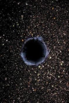 HOLE IN SPACE! In August of 2007, astronomers located a gigantic hole in the universe. This empty space, stretching nearly a billion light-years across, is devoid of any matter such as galaxies, stars, and gas, and neither does it contain the strange and mysterious dark matter, which can be detected but not seen. The large void in the Constellation Eridanus appears to