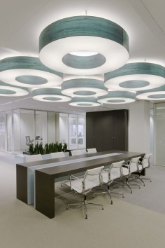 Holland Office Interior Design - conference space lighting