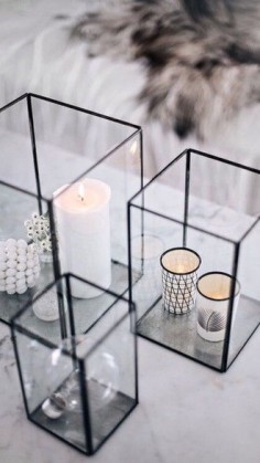 home accessory candle classy transparent minimalist