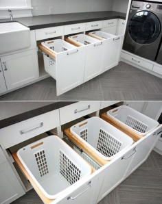 home storage and organization, small laundry room ideas