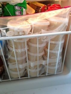 Homemade Frosty Paws *yogurt *banana *pb *honey - made this and Pogi loved them! I froze them in ice cube trays, popped 'em out, and put in a gallon ziplock!