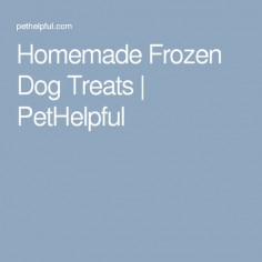 Homemade Frozen Dog Treats | PetHelpful