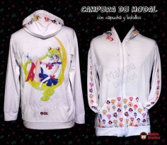 Hoodie Sailor Moon Sweatshirt Coat Jacket of Modal with design of Sailor Moon This sweatshirt is made with high quality materials. The printing method used is #SailorMoon