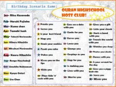 Host Club Birthday Scenario! A fun little game for those who have seen this anime. Mine: Takashi Morinozuka(Mori) marries you. What's your scenario?