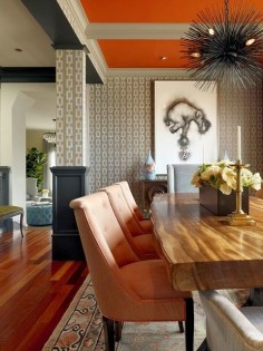 How interesting!  I love the dining room table and the chairs, the ceiling.  // Jay Jeffers