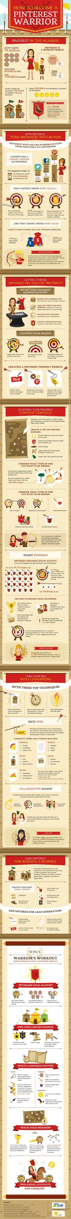 How To Become A Pinterest Warrior - #infographic