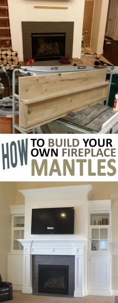 How to Build Your Own Fireplace Mantle