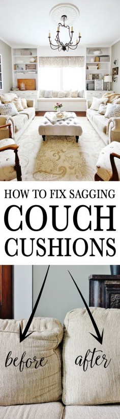 How to Fix Sagging Couch Cushions