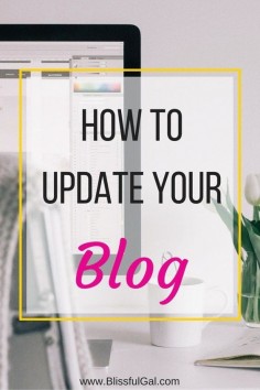 How to Update Your Blog- Making positive changes on your blog every so often is a great way to stay current. You don't need to go extreme and change the entire theme, but these small steps will bring your blog up to the present!