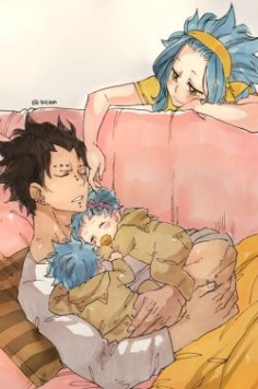I always imagined Gajeel and Levy having pair twins! Glad someone thinks like me ❤❤