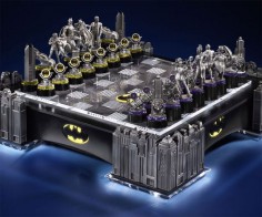I don't play chess and I can take it or leave it when it comes to Batman, but this Batman Chess Set is awesome. $800 though.