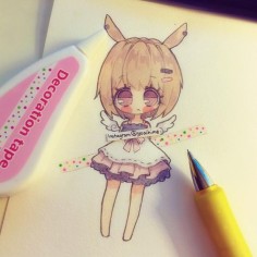 I feel so misunderstood sometimes (´･ω･`) I like drawing smaller heads and longer bodies for normal anime drawings sometimes because I am trying stuff out to personalize my style but some people think it's a  ( ꒪Д꒪) #sketch #chibi #kawaii #cute #moe #oc --MATERIALS-- #sakurakoi #watercolor #mechanicalpencil () ----------- •read tags for what materials I used c: •Artwork (c) yoaihime ~All Rights Reserved~ Do not steal, trace, edit, or reproduce/redraw my artwork~ •No