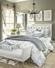 I love grey and white bedroom decor. My current bedroom is this colour scheme, very relaxing.