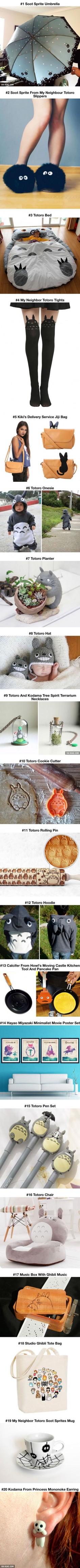 I love the rolling pin but I need them alllllllll - 20 Perfect Gifts For Miyazaki Lovers