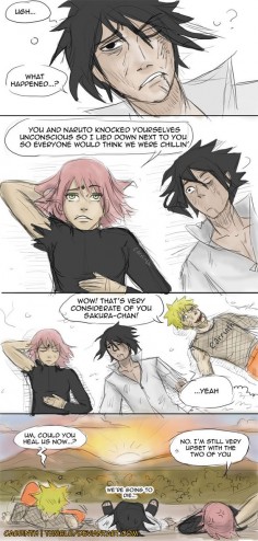 I think I would've preferred it this way more. Sakura needs to show her sassy side to these two 