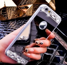i6/6S/6 Plus Fashion Bling Glitter Mirror Case For iPhone 6 6S For iPhone 6 Plus/6S Plus Slim Soft Diamond Crystal Cover Fashion