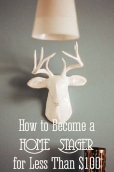 If you have an eye for design, you could start a home staging business for less than $100