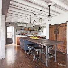 Industrial Meets Rustic in this Kitchen