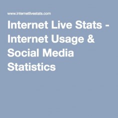 Internet Live Stats - Internet Usage & Social Media Statistics