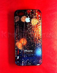 iPhone 5s case Iphone 5 Case Rain Drop on apple logo by KrezyCase, $