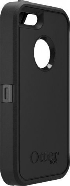 iPhone 5S Case- OtterBox Defender Case for iPhone 5/5S- Black (Retail Packaging)(Works with TouchID)