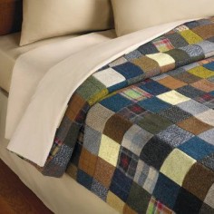 Irish Tweed patchwork quilt