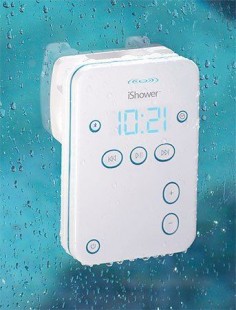 iShower is ready to get wet water resistant Bluetooth speaker - College life with music!