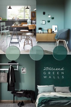 ITALIANBARK - interior design blog 2016 interior trends - moody green #greeninteriors #greenpaint