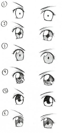 JohnnyBro's How To Draw Manga: Drawing Manga Eyes (Part II) Again, to help DS with his art assignment.