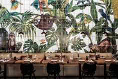 karina eibatova tiles a magical jungle within casa cook hotel in greece