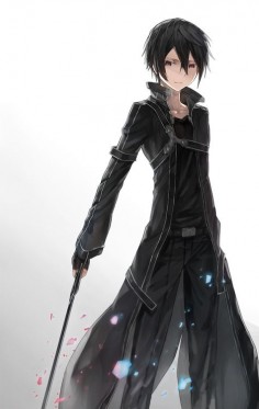 Kirito, from Sword Art Online, a Japanese anime. He is so awesome!
