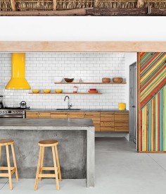 kitchen | concrete and wood