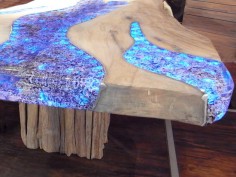light beam’ coffee table with LED teak - Google Search