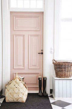 light pink door