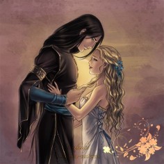 Loki and sigyn Elizabeth, if you can read this I think he looks more like an Elf here and its really pretty!