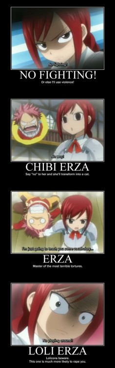 lol Erza there being so mean to u