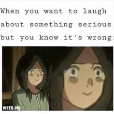 lol or when you are laughing about Mikasa saying Sasha farted